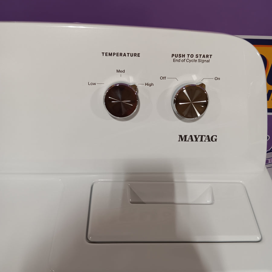 Maytag Top Load Style Electric Wrinkle Prevent 7.0 cu. ft. Dryer with Auto Dry 22421768 - MED4005SW - Open Box