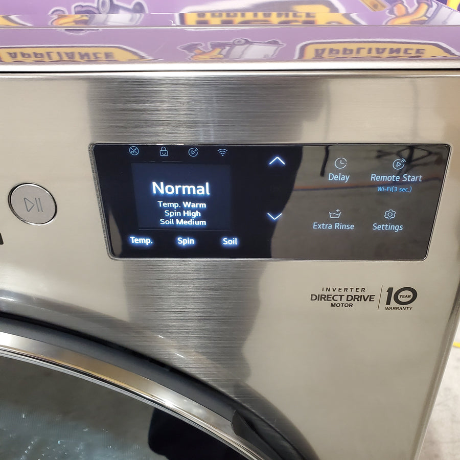 LG 5.0 cu. ft. Mega Capacity Smart Front Load Washer with TurboWash® 360°, AI Sensing and Hybrid Electronic Controls with LCD Display WM5800HVA - Scratch & Dent - Minor