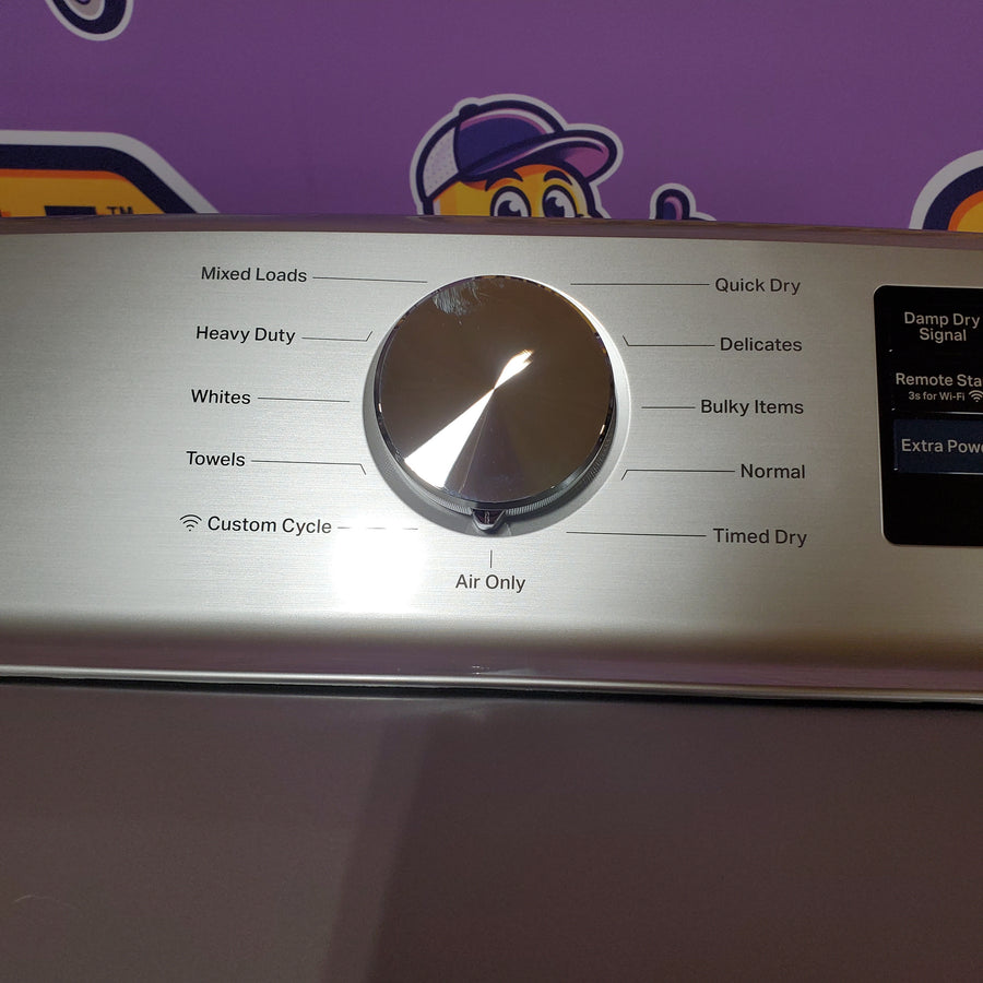 Maytag 7.4 cu. ft. vented Front Load Electric Dryer in Classic Silver with Extra Power MED6205RR - Open Box