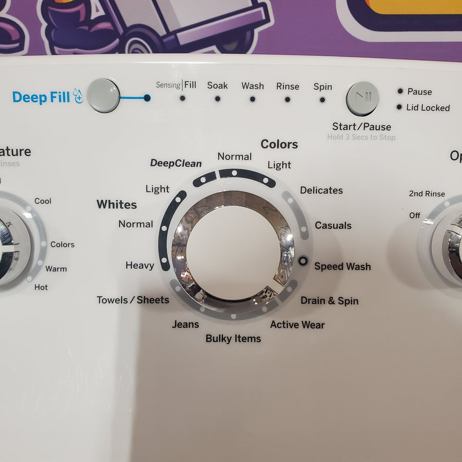 GE® 4.5 cu. ft. Capacity Washer with Stainless Steel Basket in White GTW465ASNWW - Certified Refurbished and GE White Electric 7.2 Cu. Ft. Dryer with Aluminized Alloy Drum GTD42EASJWW - Certified Refurbished