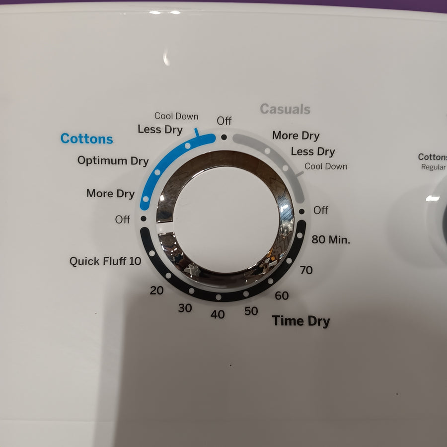 GE White Top Load 4.0 Cu. Ft. Capacity Washer with Stainless Steel Wash Basket GTW325ASWWW - New in Box and GE White Electric 6.2 Cu. Ft. Capacity Dryer with Shallow Depth and Up to 120 Ft. Venting Capability 16274 - GTX33EASKWW - Scratch & Dent (Minor)