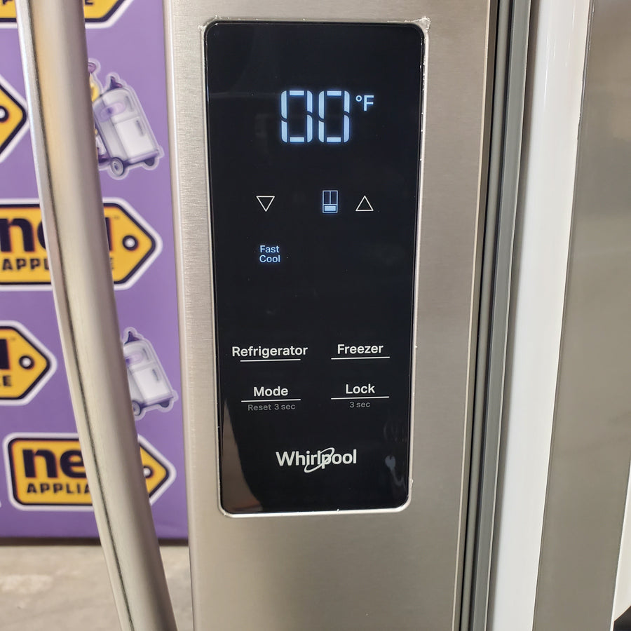 Whirlpool French Door Refrigerator in Fingerprint Resistant Stainless Finish with In-Door Water and Ice Maker - 30 cu. ft. 22442655 - WRFF3536SZ - Scratch & Dent (Minor)