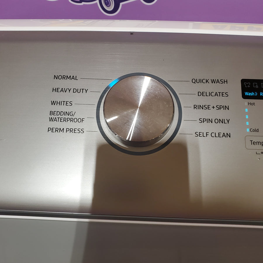 Samsung High Efficiency Large 4.9-cu ft Top-Load Washer in White WA49B5205AW - Certified Refurbished