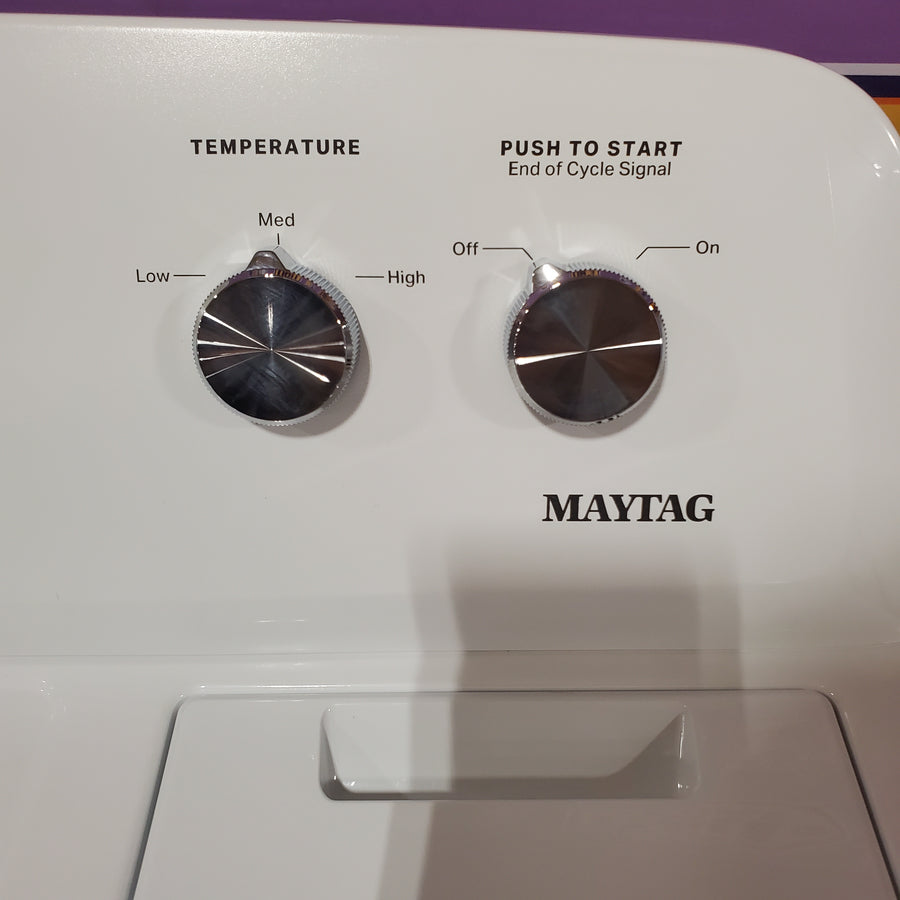 Maytag Top Load Style Electric Wrinkle Prevent 7.0 cu. ft. Dryer with Auto Dry MED4005SW - Scratch & Dent (Minor)