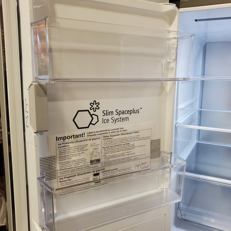 LG 29 cu. ft. Smart Standard-Depth MAX™ 4-Door French Door Refrigerator with Full-Convert Drawer™ in Print Proof Stainless Steel LF29H8330S - Scratch & Dent (Moderate)