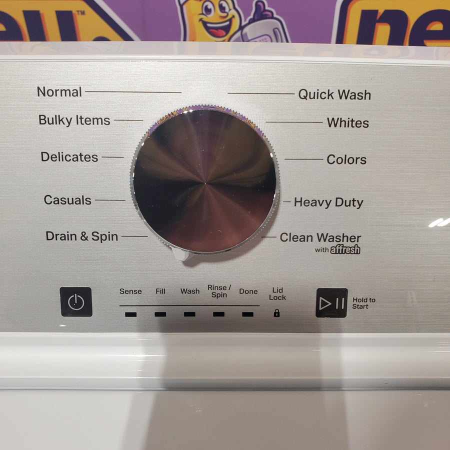 Maytag 4.5 cu. ft. Capacity Top Load Washer with Power™ Agitator and Deep Fill MVW4505MW - Open Box and Maytag 7.0 cu. ft. Capacity Top Load Electric Wrinkle Prevent Dryer MED4500MW - Open Box