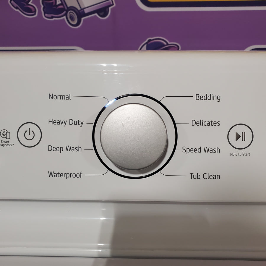 LG White Top Load 5.0 Cu. Ft. Mega Capacity Washer with TurboDrum Technology WT7150CW - Certified Refurbished