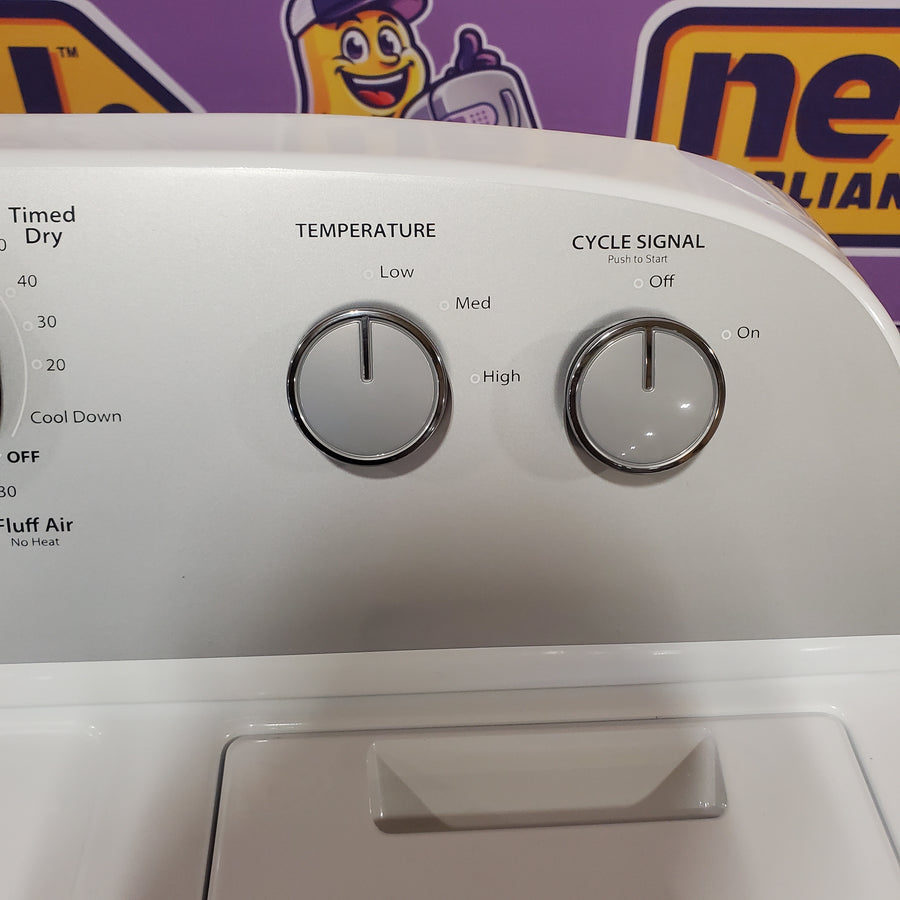Whirlpool White Electric Extra Large 7.0 Cu. Ft. Dryer with Wrinkle Shield 22421771 - WED4815EW - Scratch & Dent (Minor)