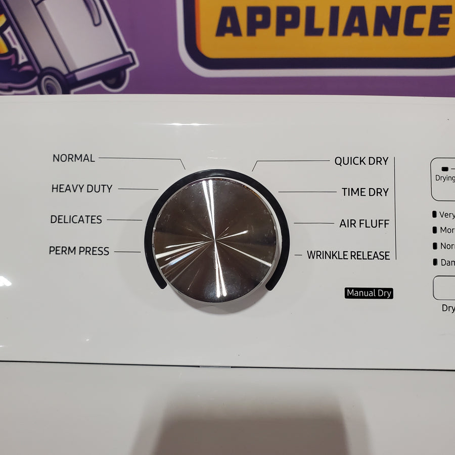Samsung 7.2 cu. ft. Electric Dryer with Sensor Dry in White DVE45T3200W - Scratch & Dent (Minor)