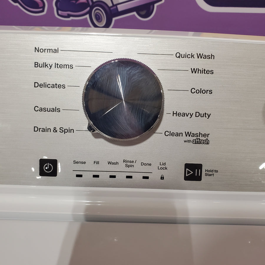 Maytag 4.5 cu. ft. Capacity Top Load Washer with Power™ Agitator and Deep Fill MVW4505MW - Open Box and Maytag 7.0 cu. ft. Capacity Top Load Electric Wrinkle Prevent Dryer MED4500MW - Scratch & Dent (Minor)