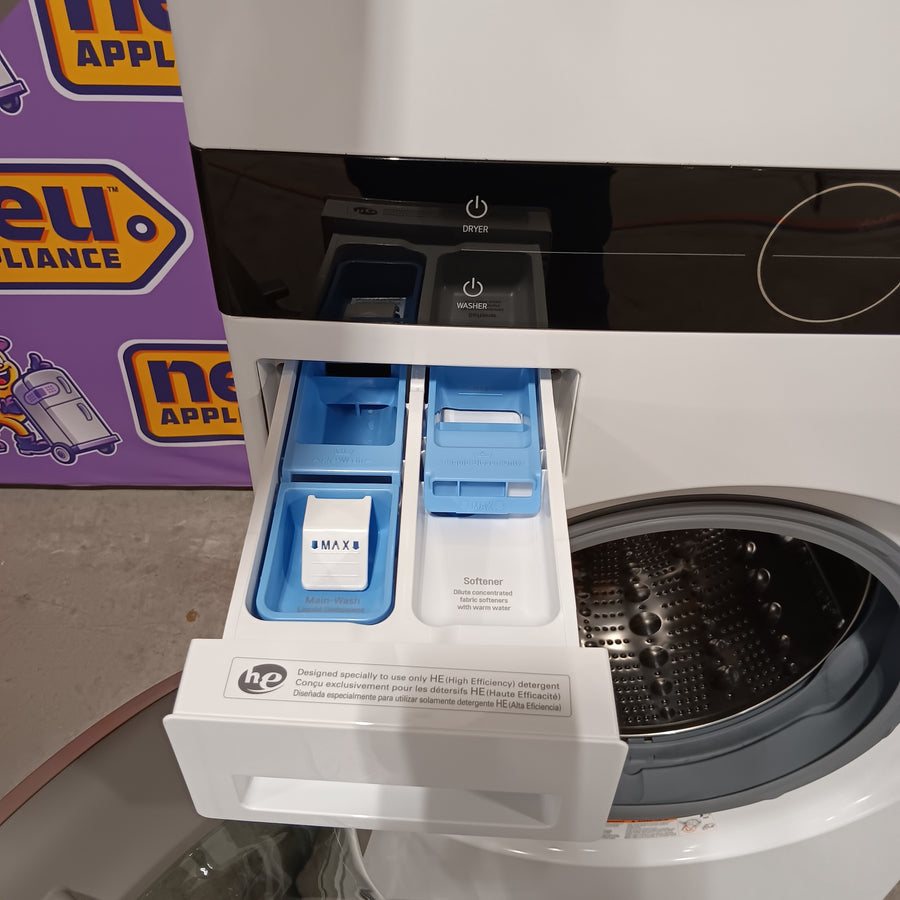 LG Front Load Wash Tower with Center Control 4.5 Cu. Ft. Washer and 7.4 Cu. Ft. Dryer 22442634 - WKE100HWA - Scratch & Dent (Minor)