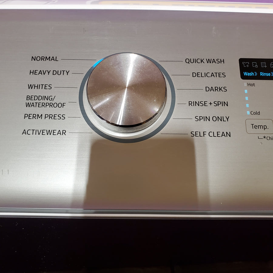 Samsung Top Load 5.0 Cu. Ft. Washer with Super Speed in White WA50R5400AW - Certified Refurbished
