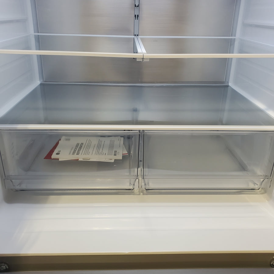LG 29 cu. ft. Smart Standard-Depth MAX™ 4-Door French Door Refrigerator with Full-Convert Drawer™ in Print Proof Stainless Steel LF29H8330S - Scratch & Dent (Moderate)