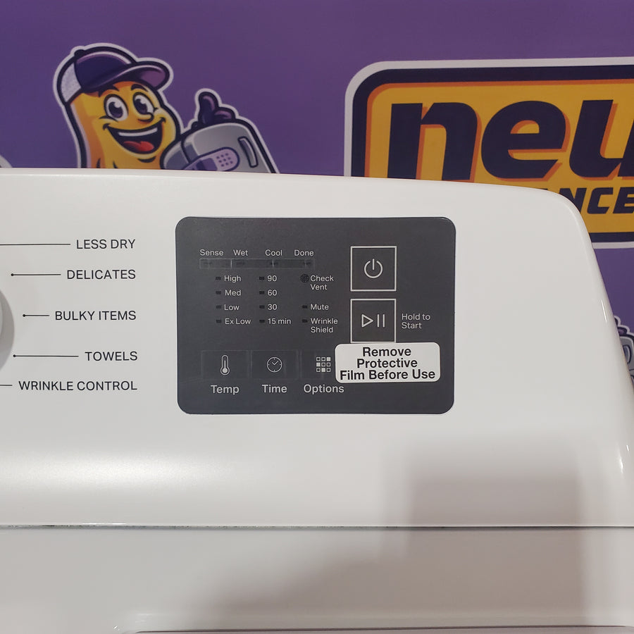 Whirlpool 4.2-4.3 Cu. Ft. Top Load Washer with 2-in-1 Removable Agitator and Soft Close Glass Lid WTW4307SW - Scratch & Dent (Minor) and Whirlpool 7.0 cu. ft. Electric Dryer with Adaptive Dry and Wrinkle Shield™ Option WED4307SW - Scratch & Dent (Minor)