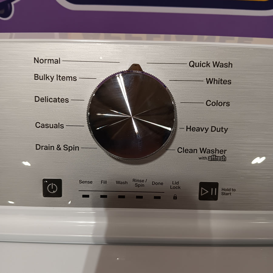 Maytag 4.5 cu. ft. Capacity Top Load Washer with Power™ Agitator and Deep Fill MVW4505MW - Scratch & Dent (Moderate) and Maytag 7.0 cu. ft. Capacity Top Load Electric Wrinkle Prevent Dryer 16286 - MED4500MW - Scratch & Dent (Minor)