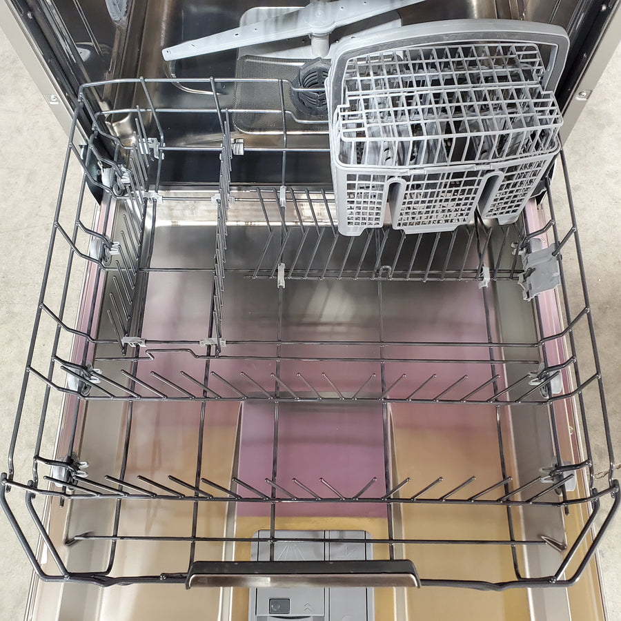 Bertazzoni 24 Inch Fully Integrated Built-In Dishwasher with 15 Place Setting Capacity, 6 Wash Cycles, Standard 3rd Rack, and 42 dBA DW24T3IXV - Scratch & Dent (Minor)