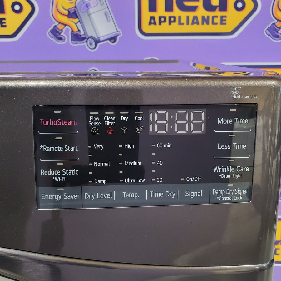 LG Front Load 4.5 Cu. Ft. Washer with TurboWash 360 Technology WM4000HBA - Scratch & Dent (Minor) and LG Smart Wi-Fi Enabled Front Load Electric 7.4 Cu. Ft. Dryer with TurboSteam 16265 - DLEX4000B - Scratch & Dent (Moderate)