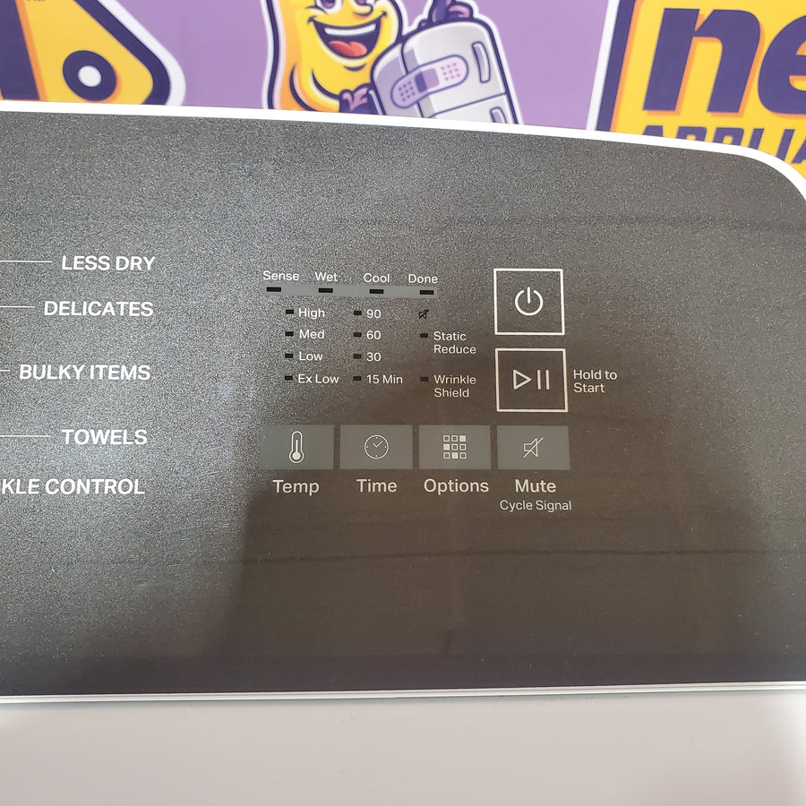 Whirlpool Top Load Style Electric Moisture Sensing 7.0 Cu. Ft. Dryer with Steam WED5050LW - Open Box