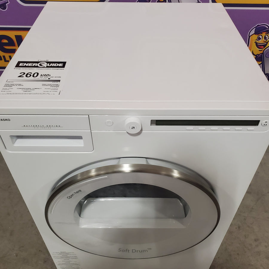 ASKO 24" 2.1 Capacity Washing Machine with Quattro Construction W2084W - Scratch & Dent (Moderate) and ASKO 24" Electric Dryer with 4.1 cu. ft. Capacity, Butterfly™ Drying System, and Soft Drum™ Technology T208VW - Scratch & Dent (Moderate)
