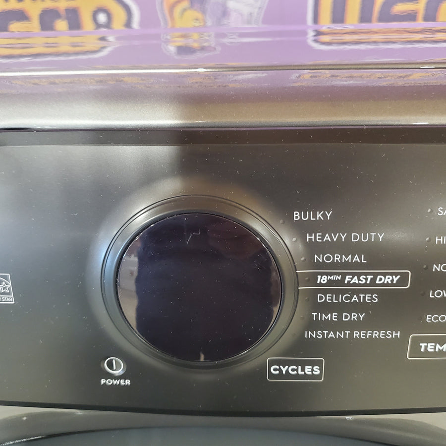 Electrolux 8-cu ft Stackable Vented Electric Dryer with Steam Cycle in Titanium ELFE7437AT - Scratch & Dent (Minor)