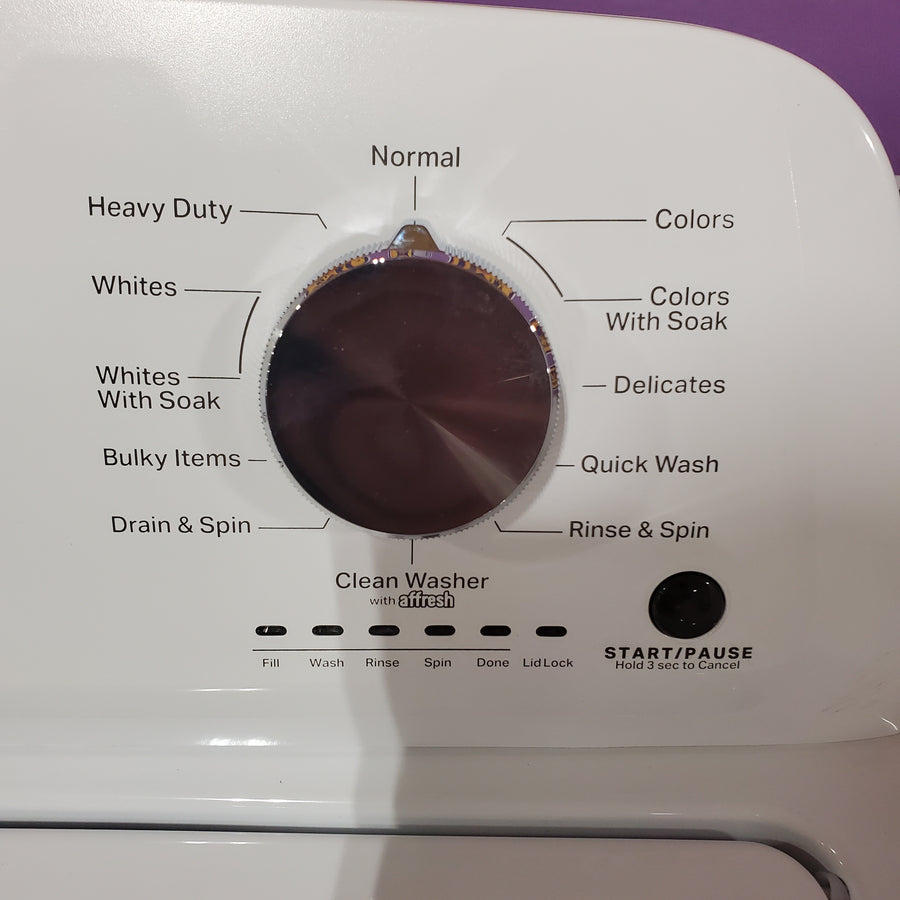 Maytag Top Load 3.8 cu. ft. Washer with Deep Fill and Quick Wash Cycle MVW4005SW - Scratch & Dent (Minor) and Maytag Top Load Electric Wrinkle Prevent 7.0 cu. ft. Dryer with Auto Dry MED4005SW - Scratch & Dent (Moderate)