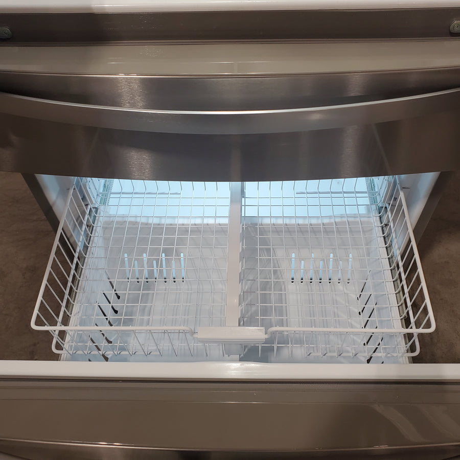 Whirlpool French Door 24.5 Cu. Ft. Capacity Bottom Mount Refrigerator in Fingerprint Resistant Stainless Steel WRMF3636RZ - Scratch & Dent (Minor)