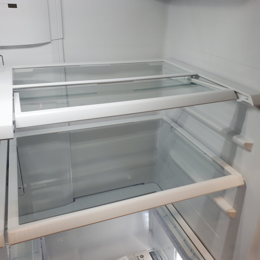 GE 20.6 cu. ft. Counter Depth French Door Refrigerator in Fingerprint Resistant Stainless, ENERGY STAR GYE21JYMFS - Scratch & Dent (Minor)