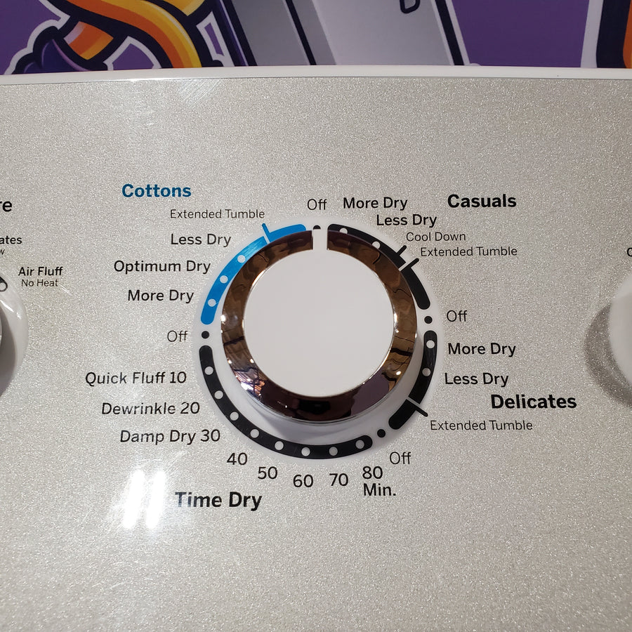 GE White Electric Aluminized Alloy Drum 7.2 Cu. Ft. Dryer with Sensor Dry and Extended Tumble GTD45EASJWS - Scratch & Dent (Moderate)