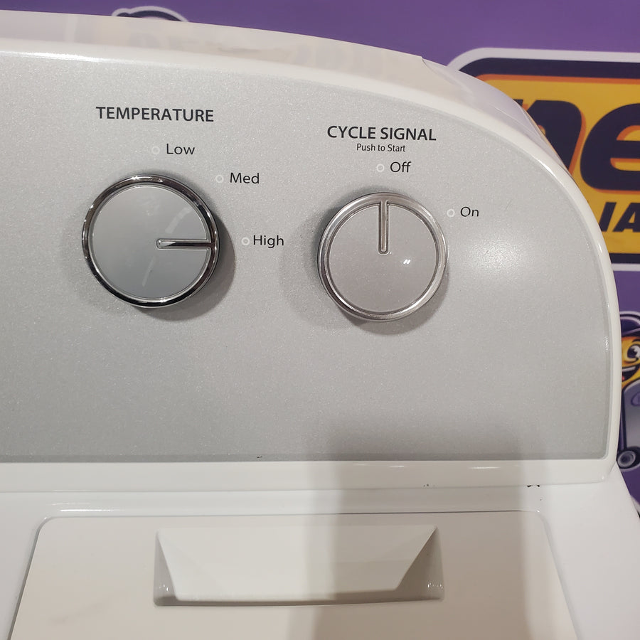 Whirlpool 3.8–3.9 Cu. Ft.  Top Load Washer with 2 in 1 Removable Agitator and Soil Level Selection WTW4957PW - Certified Refurbished and Whirlpool 7-cu ft Vented Electric Dryer WED4815EW - Certified Refurbished
