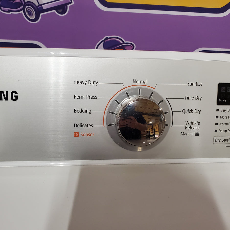 Samsung 7.2-cu ft Electric Dryer in White DV400EWHDWR - Certified Refurbished