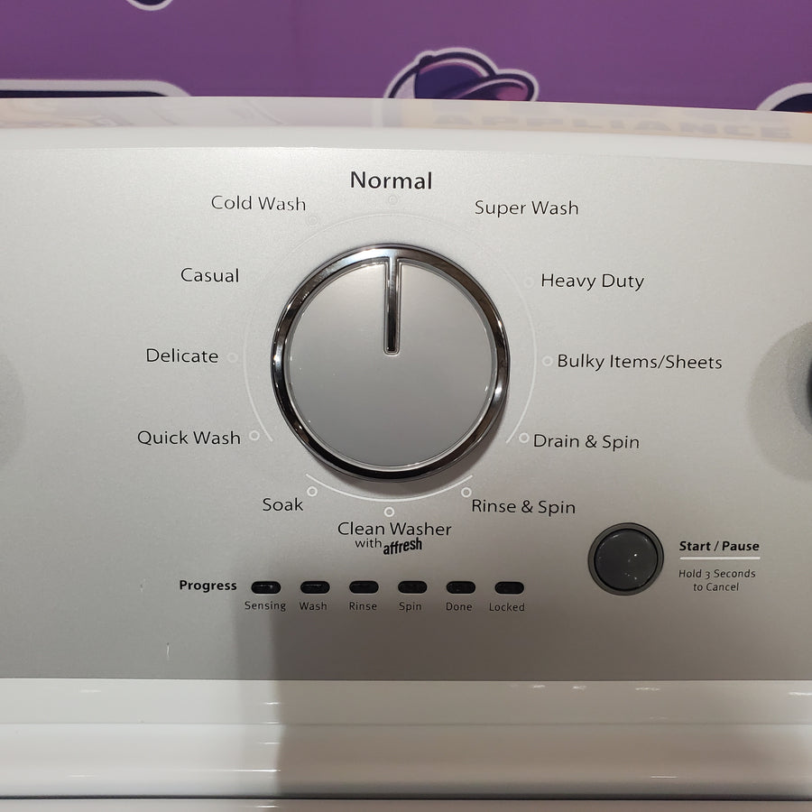 Whirlpool Top Load 3.5 Cu. Ft. Washer with Deep Water Wash Option WTW4816FW - Scratch & Dent (Minor) and Whirlpool Vented 7.0 Cu. Ft. Electric Dryer WED4815EW - Open Box