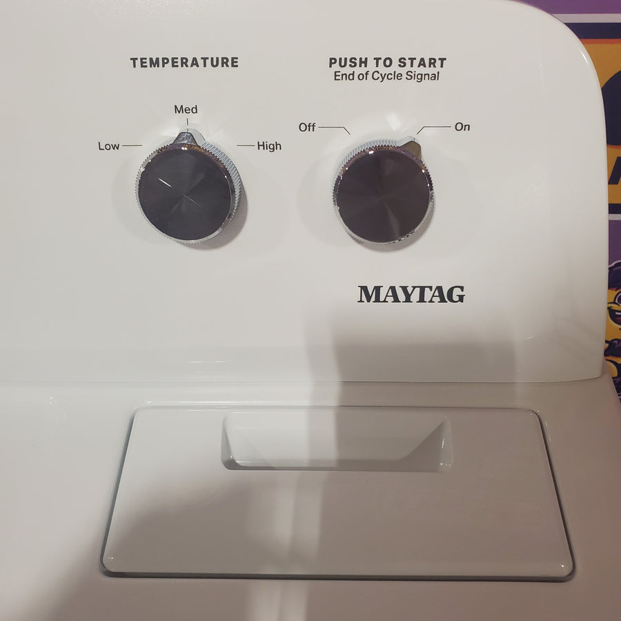 Maytag Top Load Style Electric Wrinkle Prevent 7.0 cu. ft. Dryer with Auto Dry MED4005SW - Open Box