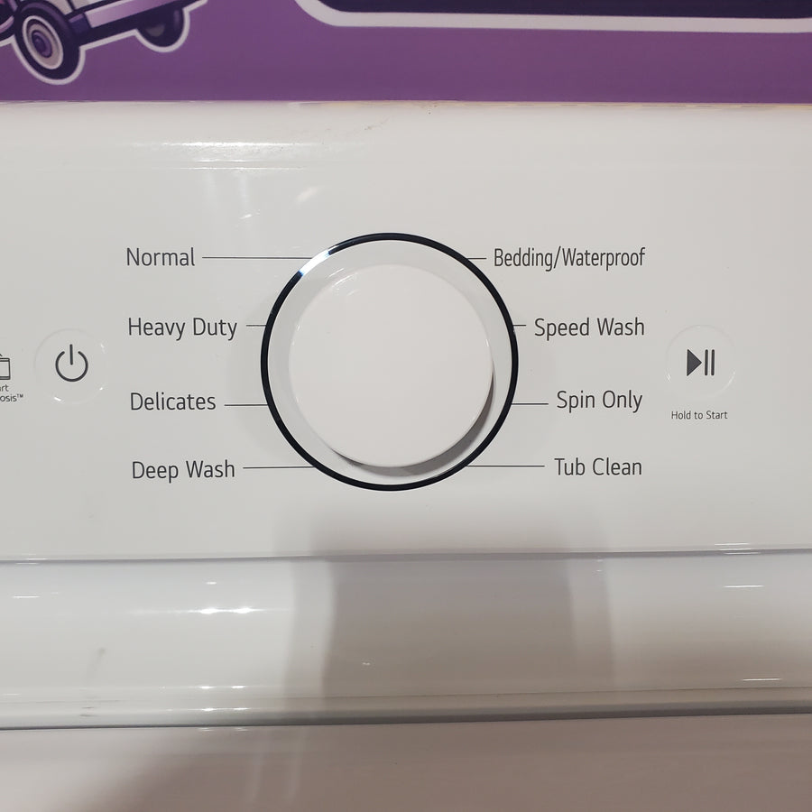 LG Top Load 4.1 Cu. Ft. Washer with TurboDrum Technology in White WT6105CW - Certified Refurbished and LG 7.3 Cu. Ft.  Electric Rear Control Ultra Large Capacity Dryer in White with Sensor Dry DLE6100W - Certified Refurbished