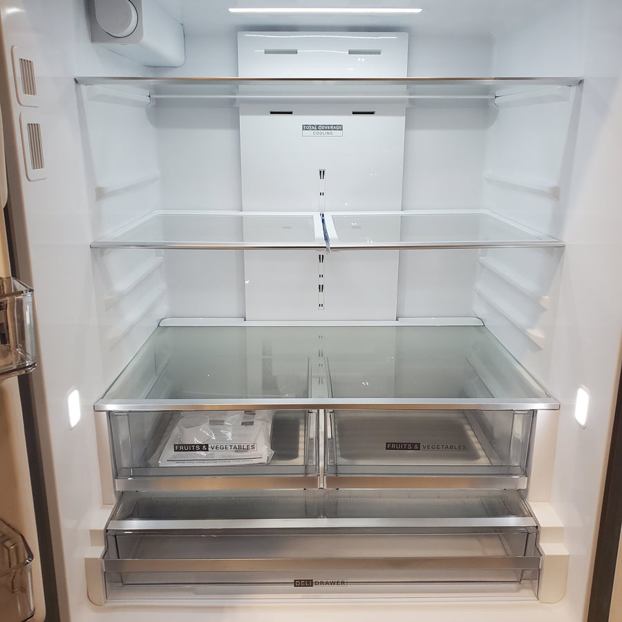 Whirlpool French Door 30 cu ft Refrigerator in Fingerprint Resistant Stainless Finish with In-Door Water and Ice Maker - 30 cu. ft. WRFF3536SZ - Scratch & Dent (Minor)