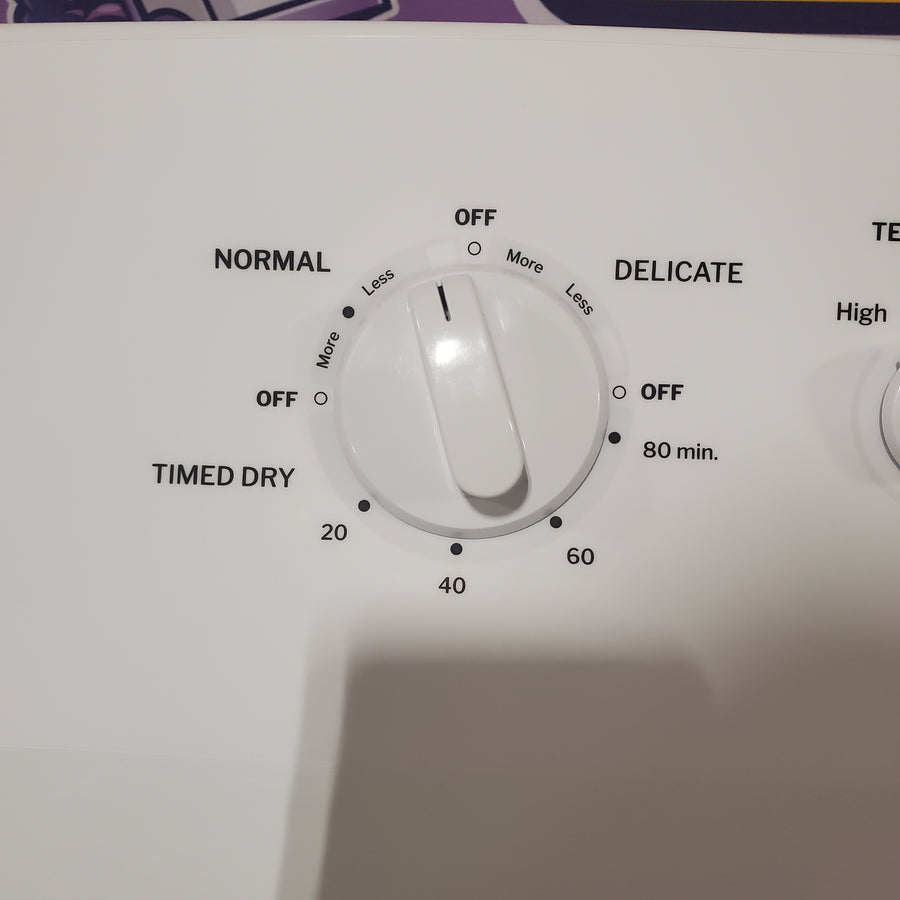 Hotpoint® 4.0 cu. ft. Capacity Washer with Cold Plus and Water Level Control HTW265ASWWW - Scratch & Dent (Moderate) and Hotpoint 6.2 cu. ft. Capacity Electric Dryer with Up To 120 ft. Venting and Shallow Depth HTX26EASWWW - Scratch & Dent (Moderate)