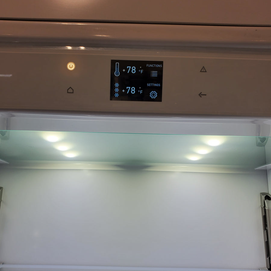 Bertazzoni Built-In Bottom Freezer Refrigerator with 19.6 Cu. Ft. Total Capacity, Touch-Controls, Lateral Airflow System, and Ice Maker REF36BMBIXRT - Scratch & Dent (Major)