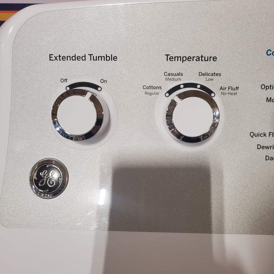 GE® ENERGY STAR® 4.8 cu. ft. Capacity Washer with Sanitize w/Oxi in White GTW720BSNWS - Certified Refurbished and GE White Electric Aluminized Alloy Drum 7.2 Cu. Ft. Dryer with Sensor Dry and Extended Tumble GTD45EASJWS - Certified Refurbished