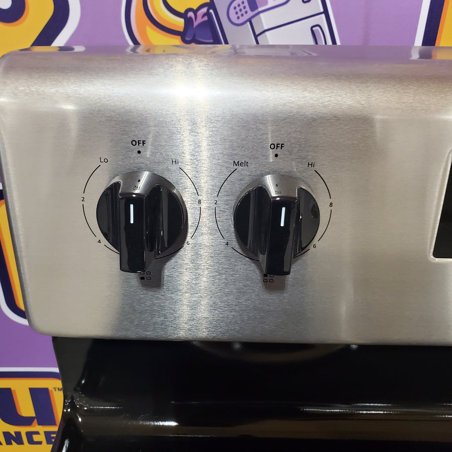Whirlpool Stainless Steel 4.8 cu. ft. Electric Range with Keep Warm Setting and Large Oven Window WFC150M0JS - Open Box