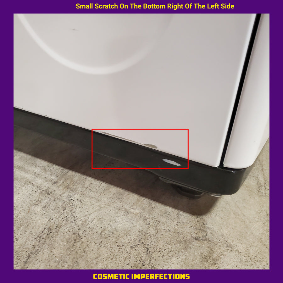 LG ENERGY STAR 7.3 cu. ft. Gas Dryer with Dial-A Cycle Knob and FlowSense Duct Clogging Indicator DLG6101W - Scratch & Dent (Major)