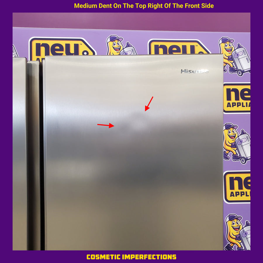 Hisense 29.1 cu. ft. Standard Depth Side by Side Refrigerator Stainless Steel 22321474 - HRS290P5FSE - Scratch & Dent (Moderate)
