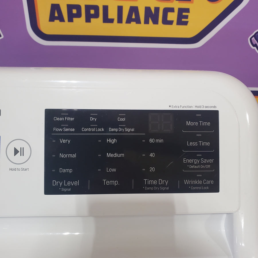 LG White Ultra Large Capacity Gas 7.3 Cu. Ft. Dryer with Sensor Dry DLG7151W - CERTIFIED REFUBISHED
