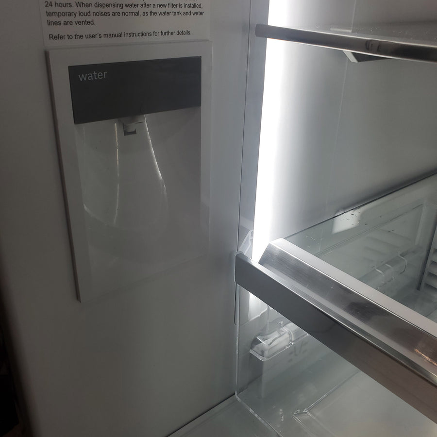 Bosch 800 Series 21 cu. ft. Smart Counter Depth 4-Door French Door Recessed Handle Refrigerator Stainless Steel, Ice and Water B36CL80ENS - Scratch & Dent (Moderate)
