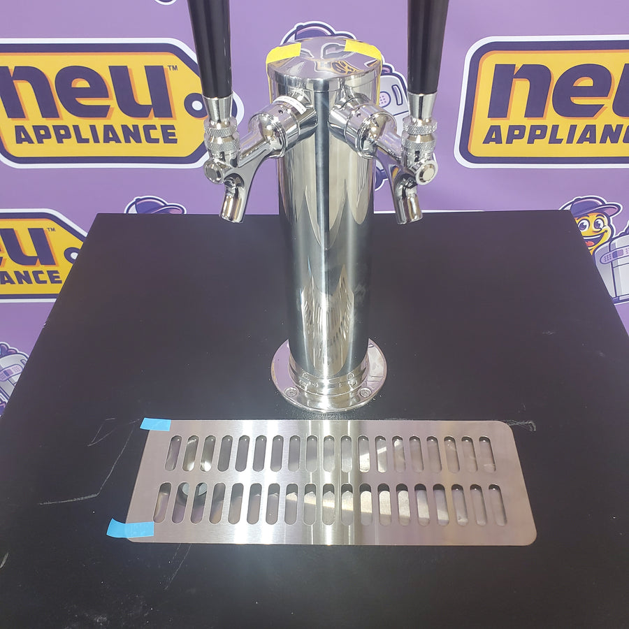 Marvel 24 Inch Freestanding/Built-In Beer Dispenser with 5.7 Cu. Ft. Capacity, Lo-Boy Coupler, 2 Stow-on-Board Stainless Steel Shelves, Dynamic Cooling Technology, and Integrated Drain System MLKR224SSB1A - Scratch & Dent (Minor)