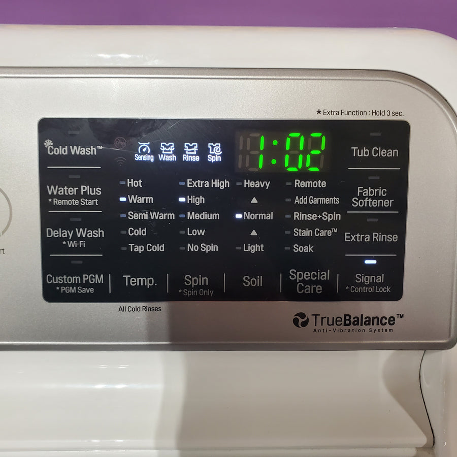 LG 5.0 cu. ft. Smart Top Load Washer with Wi-Fi Enabled in White, ENERGY STAR WT7200CW - Certified Refurbished