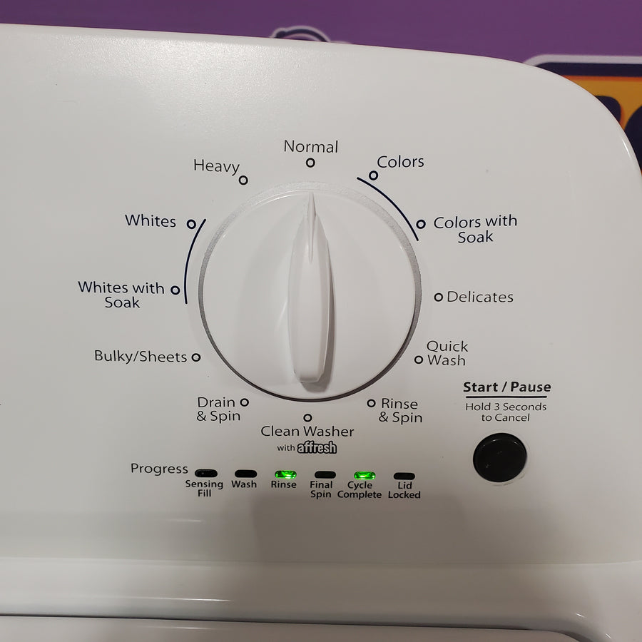 Whirlpool White Top Load 3.8 Cu. Ft. Washer with Late Lid Lock WTW4655JW2 - Certified Refurbished