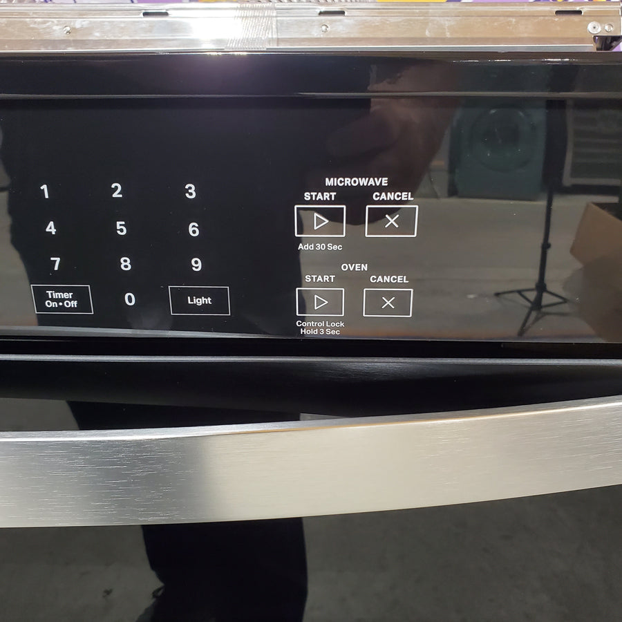 Whirlpool 6.4 Total Cu. Ft. Combo Self Cleaning Wall Oven with Self Cleaning Option and Keep Warming Setting WOEC3030LS - Open Box