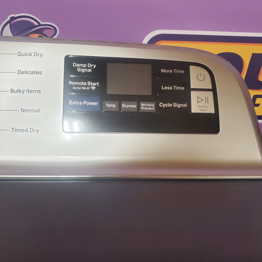 Maytag 7.4 cu. ft. vented Top Load Gas Dryer in Midnight Steel with Extra Power MGD6205RF - Scratch & Dent (Minor)