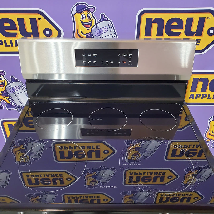 Frigidaire Fingerprint Stainless Steel Electric 30 Inch 5 Burner Ranch with Even Temp Element and Even Baking Technology FCRE306LAF - Open Box