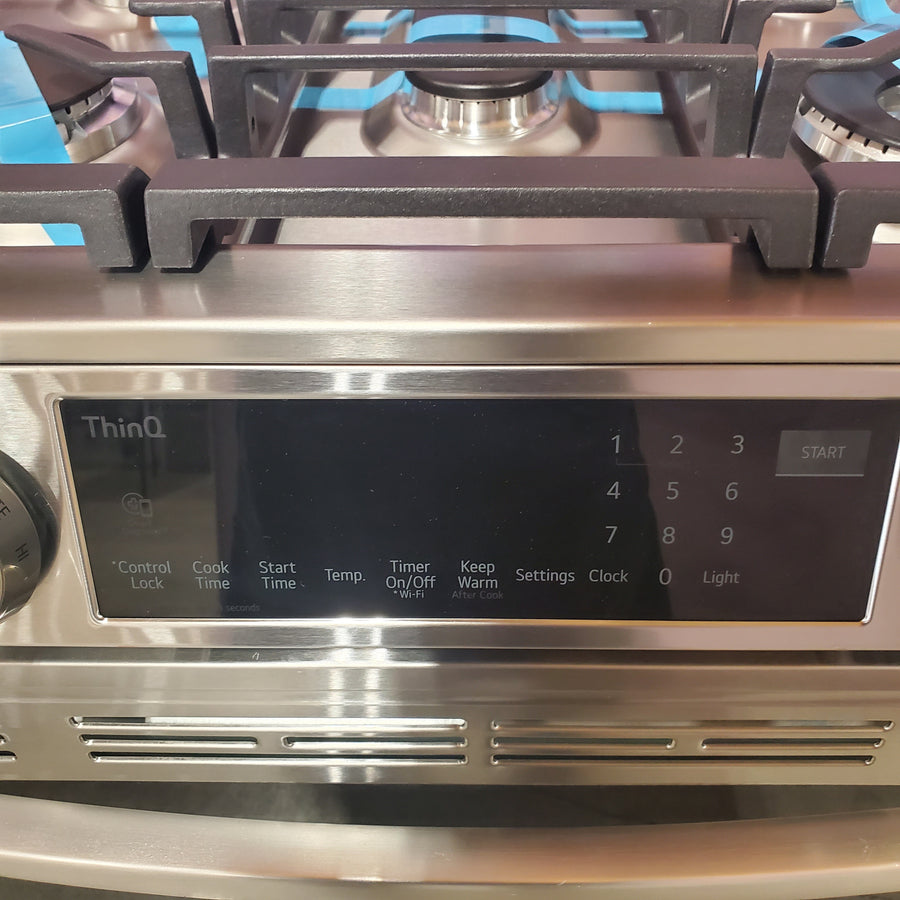 LG 6.3 cu. ft. Smart Dual Fuel Slide-in Range with InstaView®, ProBake Convection®, Air Fry and Air Sous Vide LSDL6336F - Scratch & Dent (Minor)
