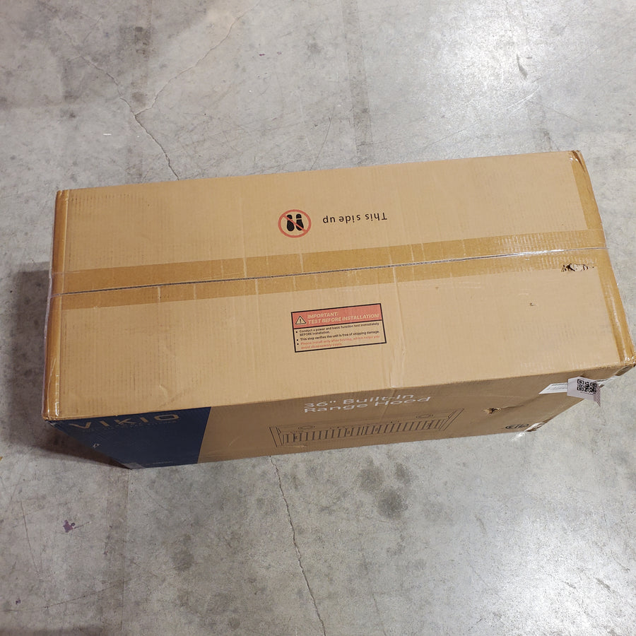 VIKIO 36 inch Ducted 480-CFM Stainless Steel Insert Under Cabinet Range Hood RB30-36 - New in Box